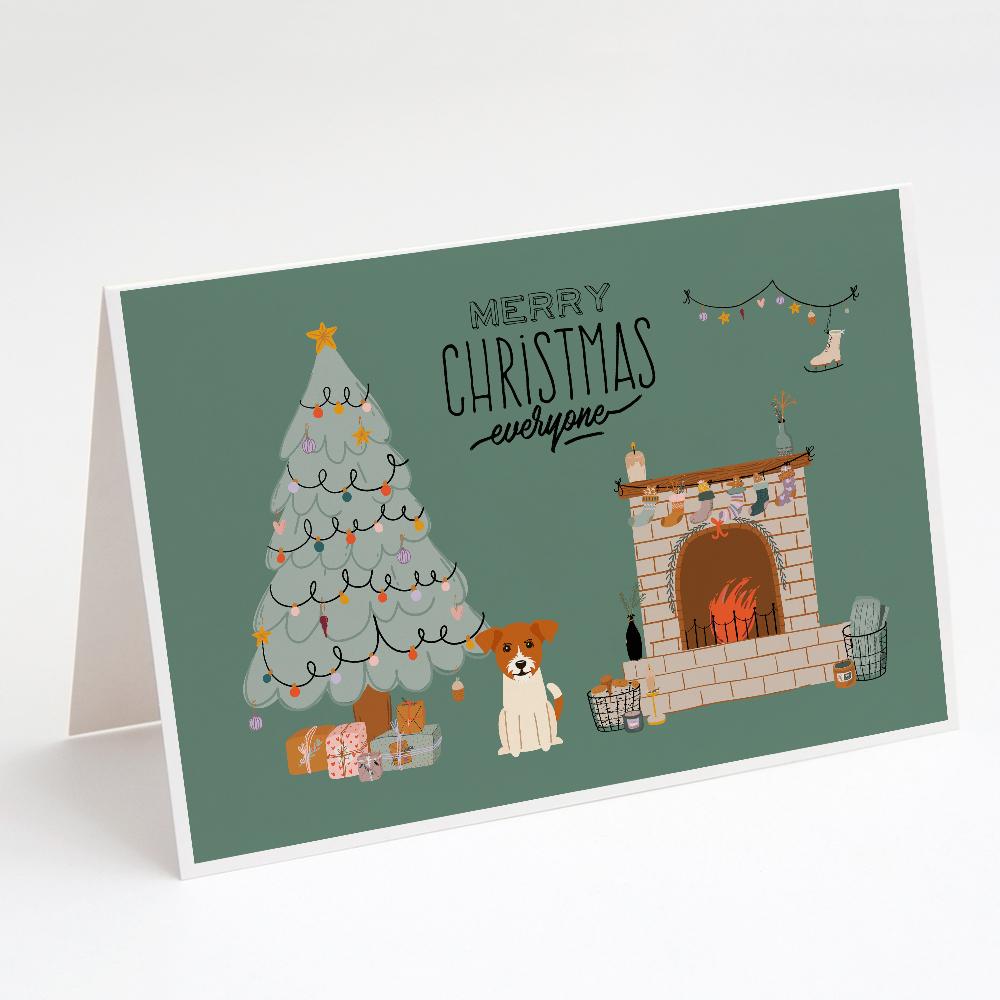 Jack Russell Terrier Christmas Everyone Greeting Cards Pack of 8 Blank Cards with Envelopes Whimsical A7 Size 5x7