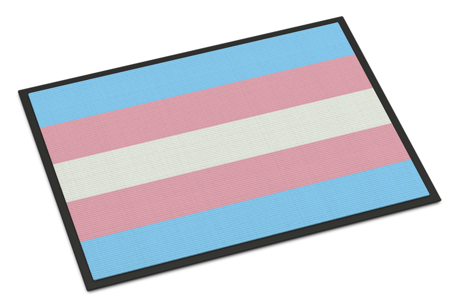 Transgender Pride Doormat Indoor Outdoor 24H X 36W Front Door Mat Rugs for Entryway, Non Slip Washable Low Pile,