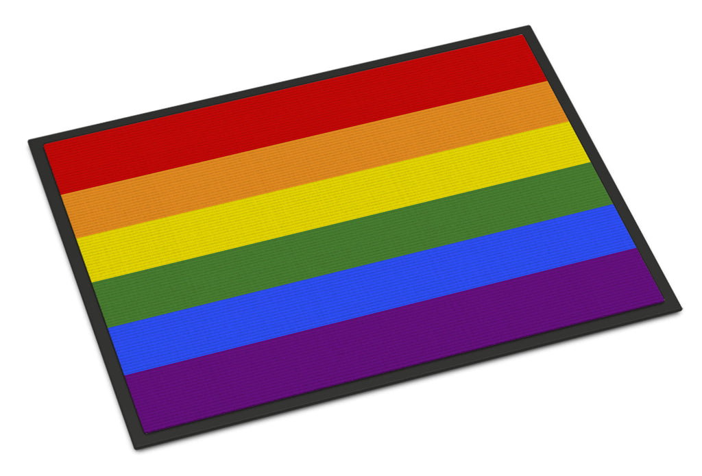 Gay Pride Doormat Indoor Outdoor 24H X 36W Front Door Mat Rugs for Entryway, Non Slip Washable Low Pile,