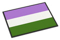 Genderqueer Pride Doormat Indoor Outdoor 24H X 36W Front Door Mat Rugs for Entryway, Non Slip Washable Low Pile,