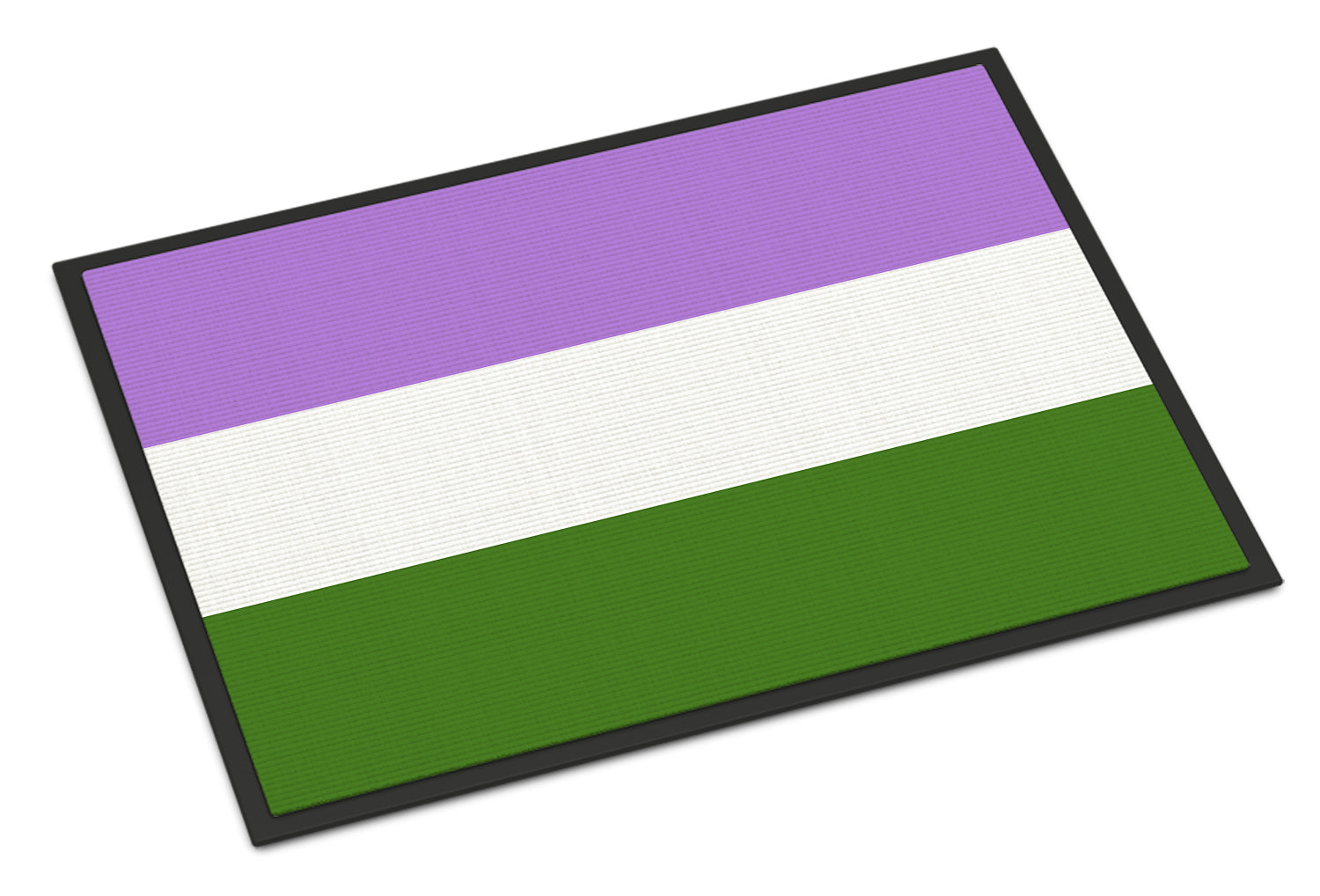 Genderqueer Pride Doormat Indoor Outdoor 24H X 36W Front Door Mat Rugs for Entryway, Non Slip Washable Low Pile,