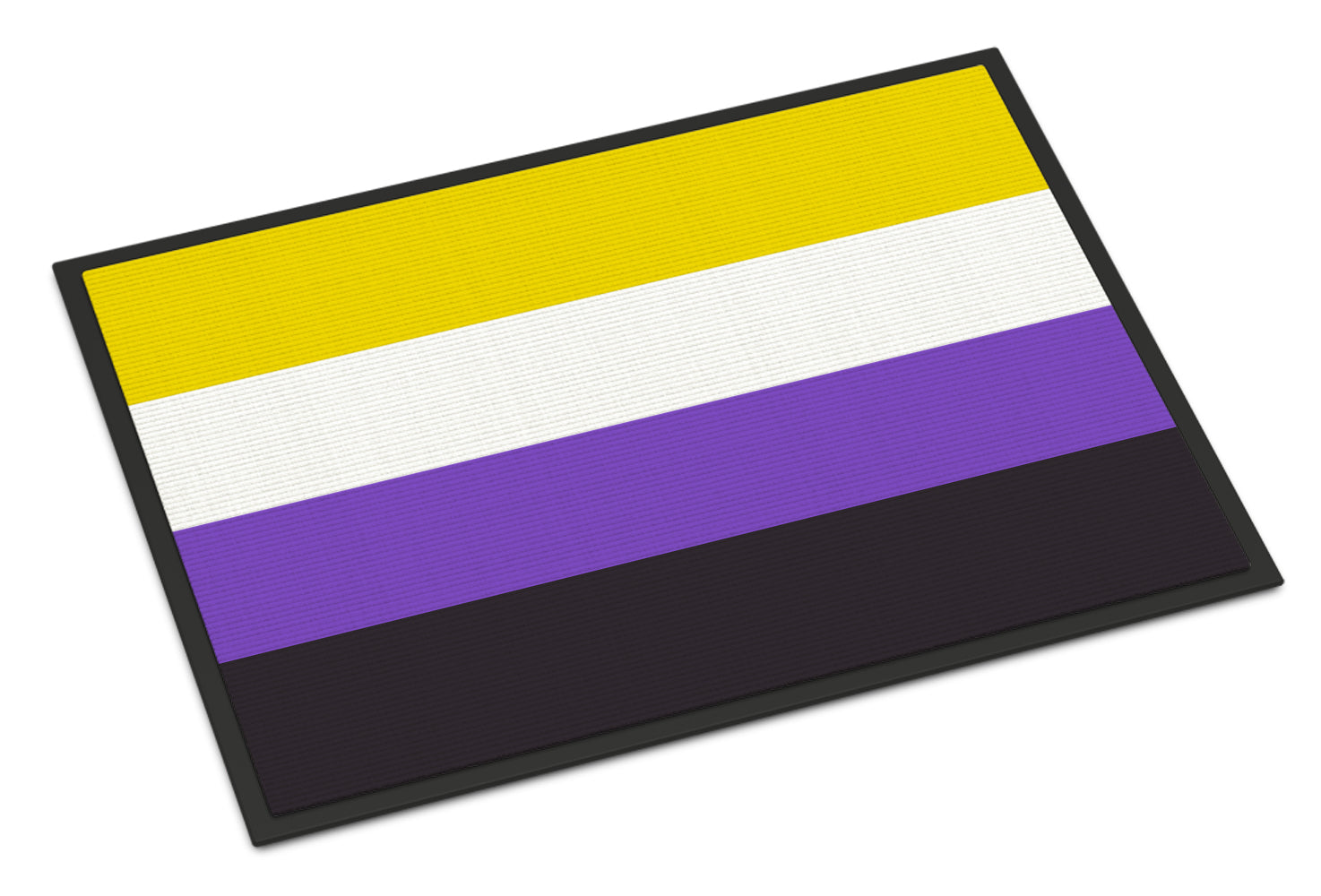 Nonbinary Pride Doormat Indoor Outdoor 24H X 36W Front Door Mat Rugs for Entryway, Non Slip Washable Low Pile,