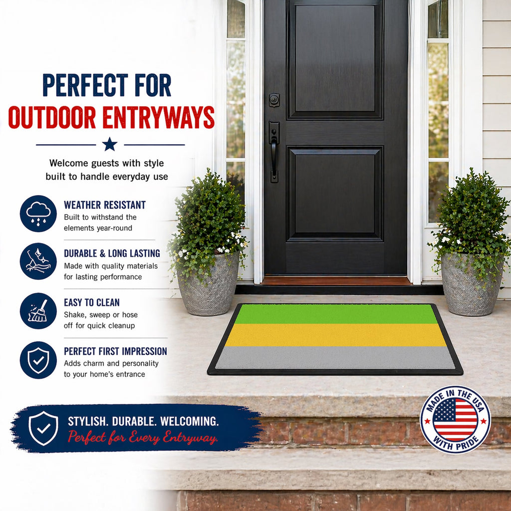 Lithromantic Pride Doormat Indoor Outdoor 18H X 27W Front Door Mat Rugs for Entryway, Non Slip Washable