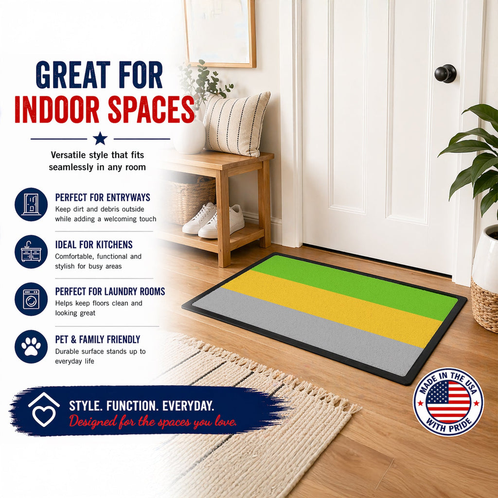 Lithromantic Pride Doormat Indoor Outdoor 18H X 27W Front Door Mat Rugs for Entryway, Non Slip Washable