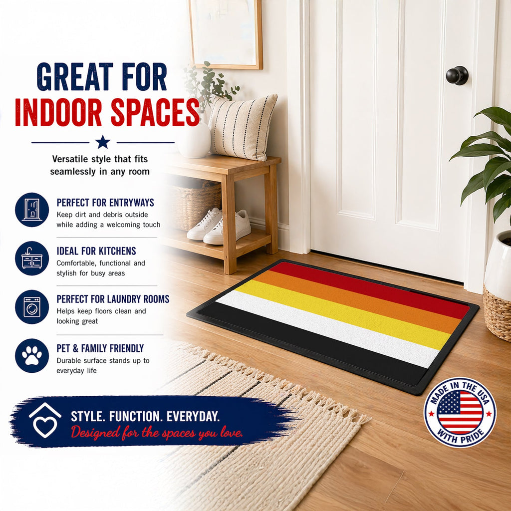 Lithsexual Pride Doormat Indoor Outdoor 24H X 36W Front Door Mat Rugs for Entryway, Non Slip Washable Low Pile,