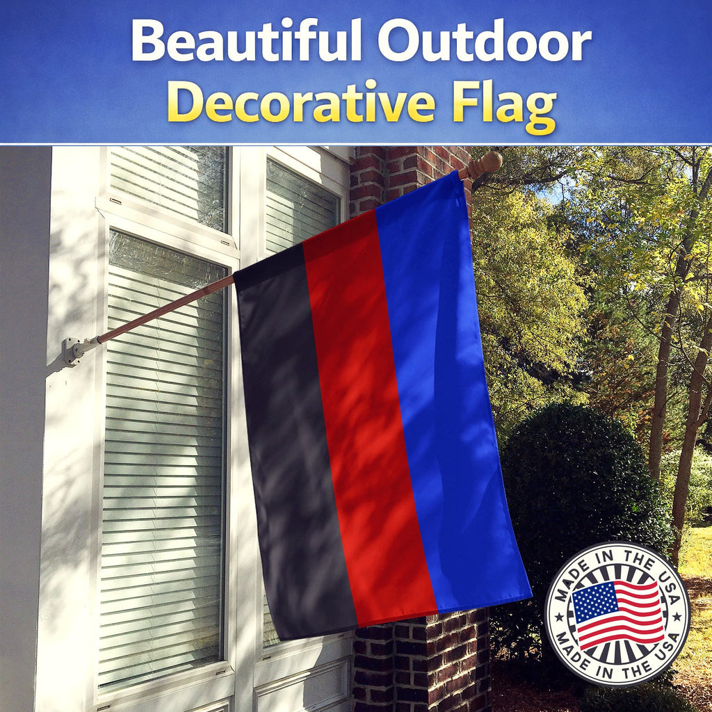 Polyamorous Pride House Flag 28x40 Porch Sleeve Pole Decorative Outside Yard Banner Artwork Wall Hanging, Polyester