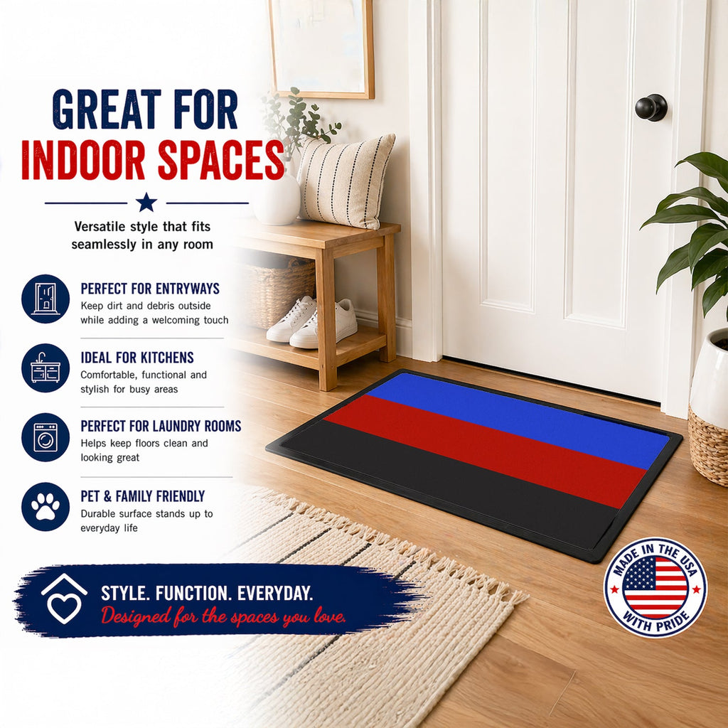Polyamorous Pride Doormat Indoor Outdoor 18H X 27W Front Door Mat Rugs for Entryway, Non Slip Washable