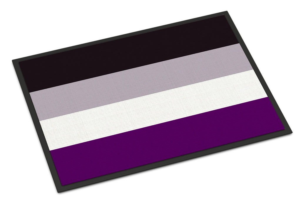 Asexual Pride Doormat Indoor Outdoor 18H X 27W Front Door Mat Rugs for Entryway, Non Slip Washable