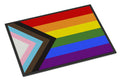 Gay Pride Progress Pride Doormat Indoor Outdoor 24H X 36W Front Door Mat Rugs for Entryway, Non Slip Washable Low Pile,