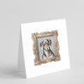 Dachsund Shorthaired Black Tan Front View Pretty as a Picture Square Greeting Cards and Envelopes Pack of 8 Blank Cards with Envelopes Blank Thank You Note Greeting Cards Stationery