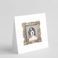 Basset Hound Tricolor Front View Pretty as a Picture Square Greeting Cards and Envelopes Pack of 8 Blank Cards with Envelopes Blank Thank You Note Greeting Cards Stationery