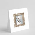 Dalmatian Puppy Front View Pretty as a Picture Square Greeting Cards and Envelopes Pack of 8 Blank Cards with Envelopes Blank Thank You Note Greeting Cards Stationery