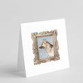 German Shepherd Side View Pretty as a Picture Square Greeting Cards and Envelopes Pack of 8 Blank Cards with Envelopes Blank Thank You Note Greeting Cards Stationery