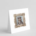 Rottweiler Front View 2 Pretty as a Picture Square Greeting Cards and Envelopes Pack of 8 Blank Cards with Envelopes Blank Thank You Note Greeting Cards Stationery