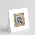 Labrador Retriever Black Puppy Smile Pretty as a Picture Square Greeting Cards and Envelopes Pack of 8 Blank Cards with Envelopes Blank Thank You Note Greeting Cards Stationery