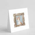Ibizan Hound Front View 4 Pretty as a Picture Square Greeting Cards and Envelopes Pack of 8 Blank Cards with Envelopes Blank Thank You Note Greeting Cards Stationery
