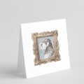 Schnauzer Side View 2 Pretty as a Picture Square Greeting Cards and Envelopes Pack of 8 Blank Cards with Envelopes Blank Thank You Note Greeting Cards Stationery