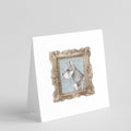 Schnauzer Side View 3 Pretty as a Picture Square Greeting Cards and Envelopes Pack of 8 Blank Cards with Envelopes Blank Thank You Note Greeting Cards Stationery