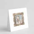 Briard Tawny Smile Pretty as a Picture Square Greeting Cards and Envelopes Pack of 8 Blank Cards with Envelopes Blank Thank You Note Greeting Cards Stationery