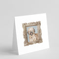 Briard Tawny Smile 3 Pretty as a Picture Square Greeting Cards and Envelopes Pack of 8 Blank Cards with Envelopes Blank Thank You Note Greeting Cards Stationery