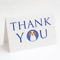 Beagle Red and White Red Ticked #1 Thank You Greeting Cards Pack of 8 Blank Cards with Envelopes Whimsical A7 Size 5x7