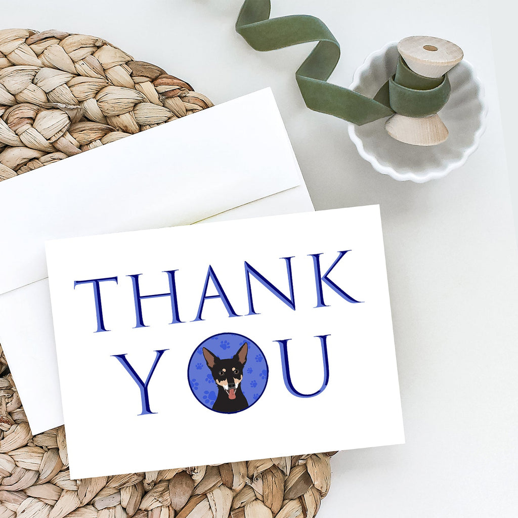 Chihuahua Tricolor #1 Thank You Greeting Cards Pack of 8 Blank Cards with Envelopes Whimsical A7 Size 5x7