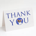 French Bulldog White #2 Thank You Greeting Cards Pack of 8 Blank Cards with Envelopes Whimsical A7 Size 5x7