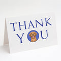Golden Retriever Red #2 Thank You Greeting Cards Pack of 8 Blank Cards with Envelopes Whimsical A7 Size 5x7