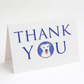 Pit Bull White #1 Thank You Greeting Cards Pack of 8 Blank Cards with Envelopes Whimsical A7 Size 5x7