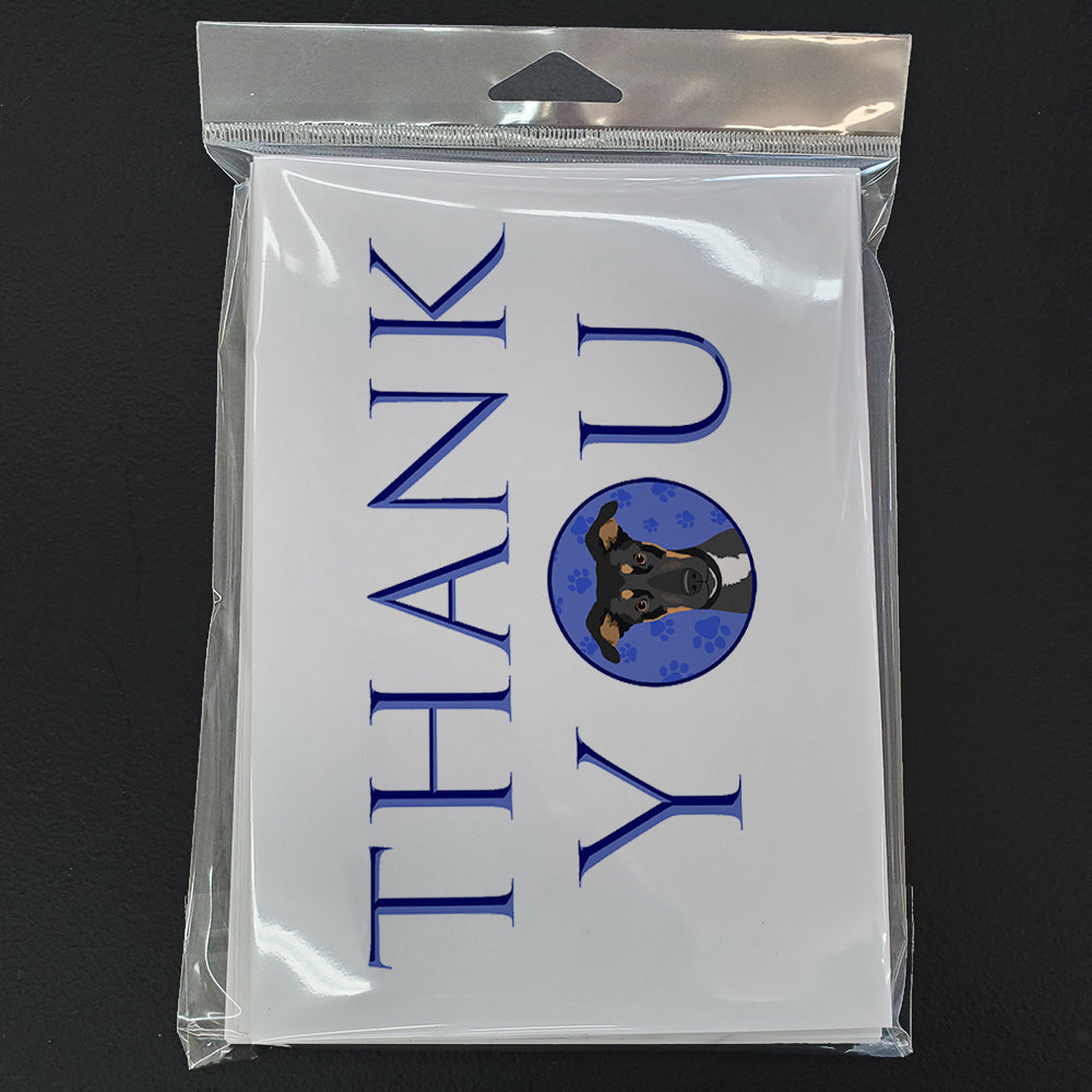 Rottweiler Black and Tan #6 Thank You Greeting Cards Pack of 8 Blank Cards with Envelopes Whimsical A7 Size 5x7