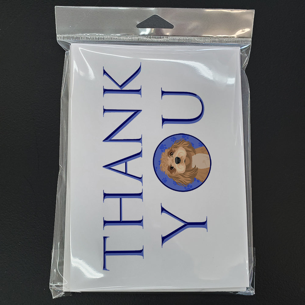 Shih-Tzu Red Thank You Greeting Cards Pack of 8 Blank Cards with Envelopes Whimsical A7 Size 5x7