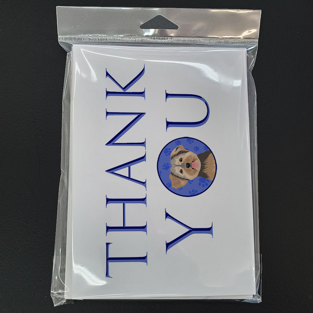 Yorkie Chocolate #2 Thank You Greeting Cards Pack of 8 Blank Cards with Envelopes Whimsical A7 Size 5x7