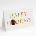 Labrador Retriever Black #2 Happy Holidays Greeting Cards Pack of 8 Blank Cards with Envelopes Whimsical A7 Size 5x7