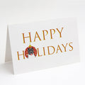 Pit Bull Blue #7 Happy Holidays Greeting Cards Pack of 8 Blank Cards with Envelopes Whimsical A7 Size 5x7