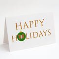 Papillon - Dog Face Happy Holidays Christmas Greeting Cards Pack of 8 Blank Cards with Envelopes Whimsical A7 Size 5x7