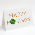 Italian Greyhound #2 Happy Holidays Greeting Cards Pack of 8 Blank Cards with Envelopes Whimsical A7 Size 5x7