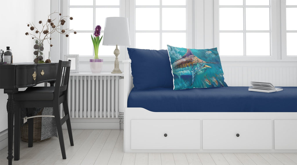 Liquid Metal Black Marlin Standard Pillowcase Lightweight Super Soft Easy Care Decorative Artwork Pillowcase, Standard