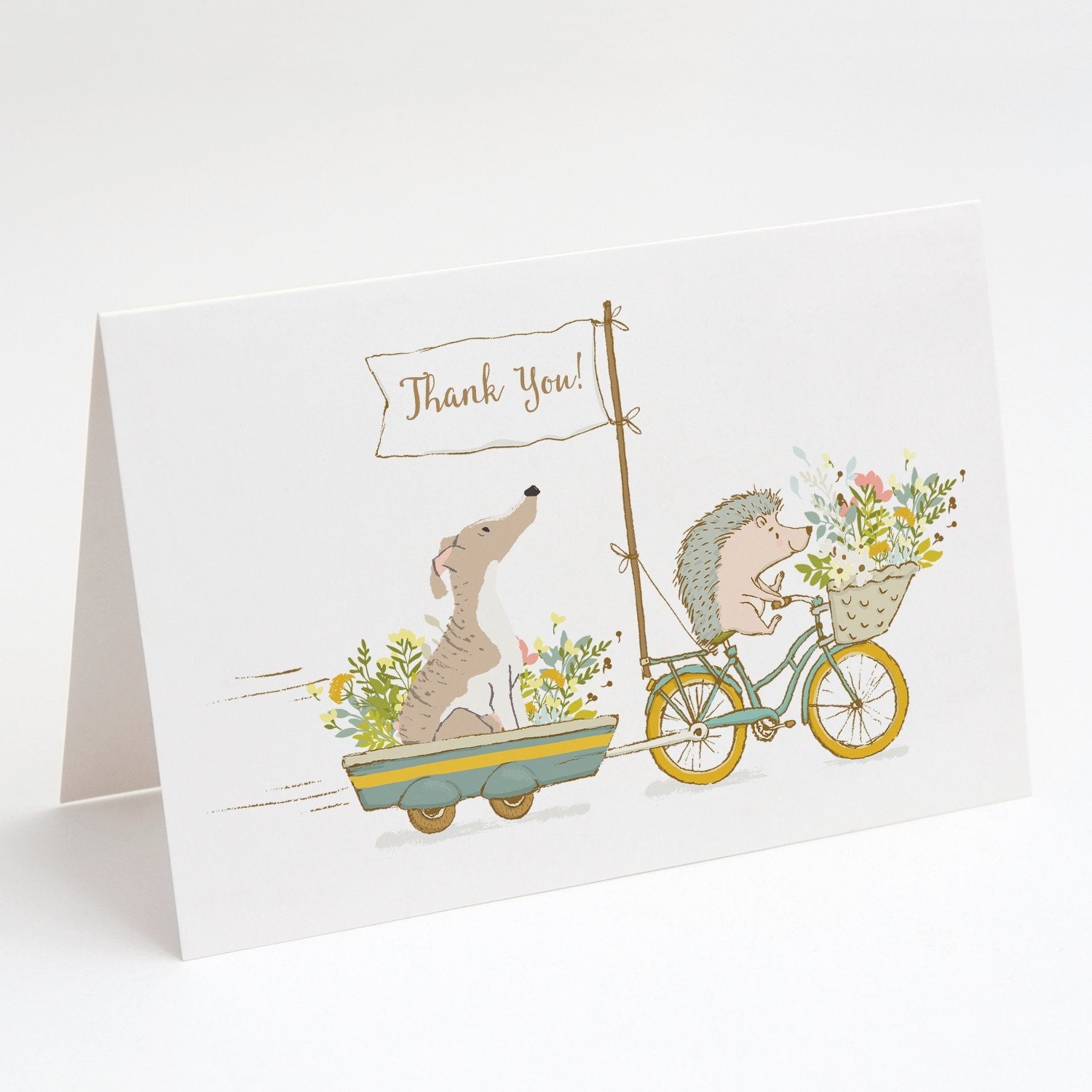 Whippet Greeting Cards Pack of 8 Blank Cards with Envelopes Whimsical A7 Size 5x7