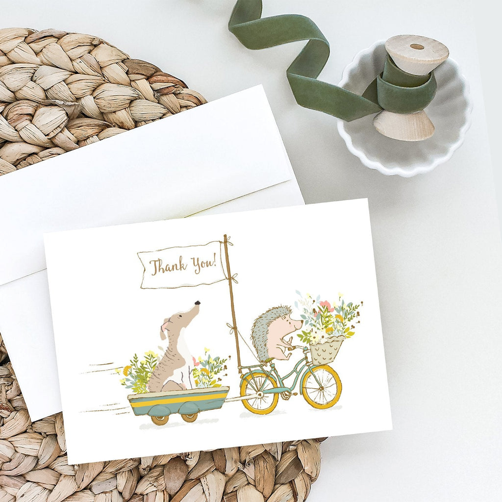 Whippet Greeting Cards Pack of 8 Blank Cards with Envelopes Whimsical A7 Size 5x7