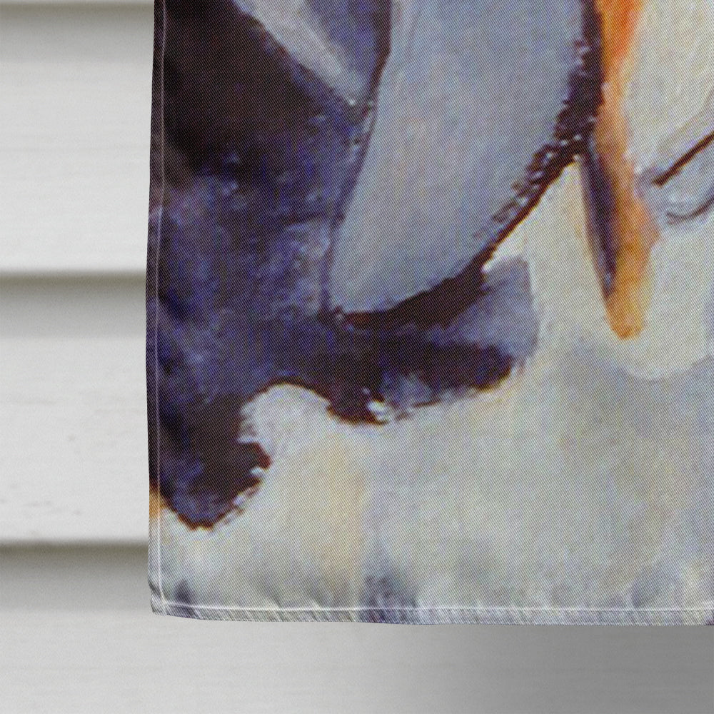 Basset Hound Candy Corn Halloween Portrait House Flag 28x40 Porch Sleeve Pole Decorative Outside Yard Banner Artwork Wall Hanging, Polyester