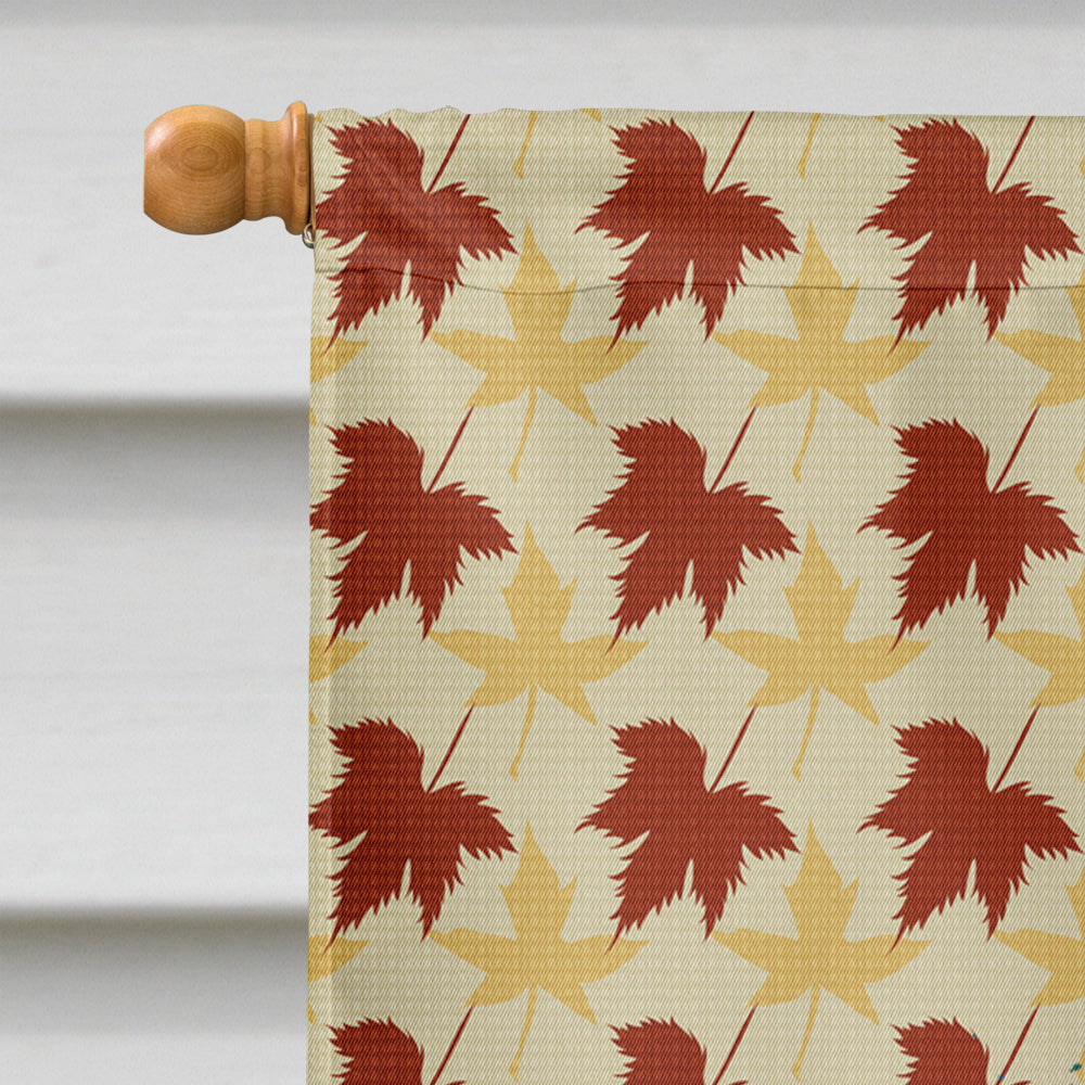 Brussels Griffon Fall Leaves Portrait House Flag 28x40 Porch Sleeve Pole Decorative Outside Yard Banner Artwork Wall Hanging, Polyester
