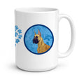 Blue Great Dane Ceramic Coffee Mug 15 oz Decorative Large C Handle Mug Cup for Tea, Cocoa Hot Chocolate