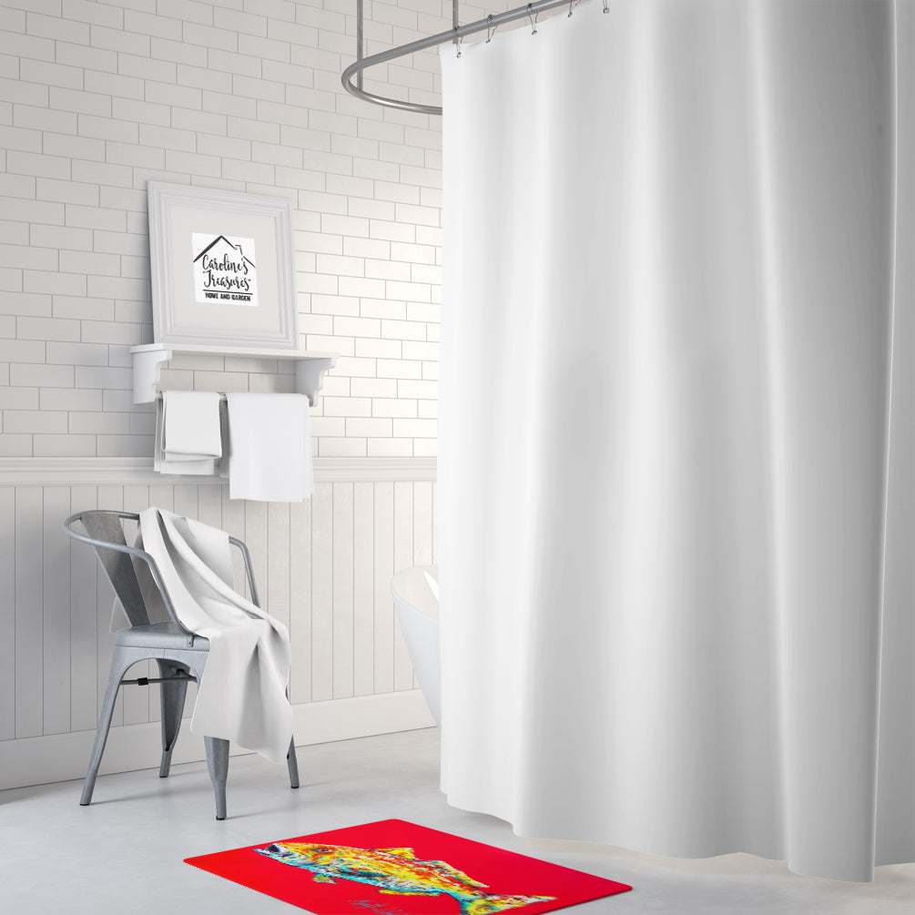 Fish - Red Fish Alphonzo Memory Foam Kitchen Mat Machine Washable Anti-Fatigue Cushion Comfort Bath or Kitchen Rug