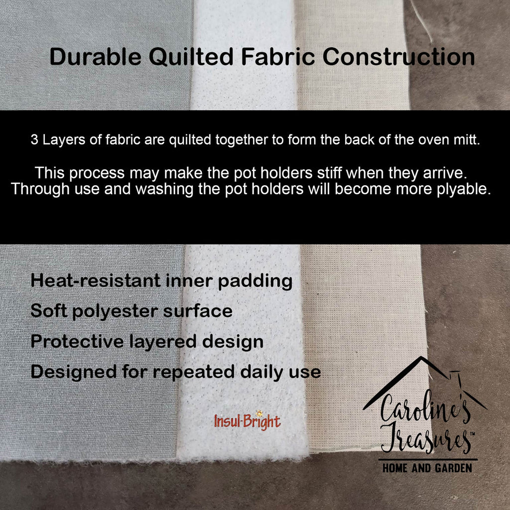 Monarch Butterfly Pot Holder Set of 2 Heat Resistant Quilted Hot Pads 7.5 x 7.5 Inch, Insulated Kitchen Trivets for Cooking & Baking