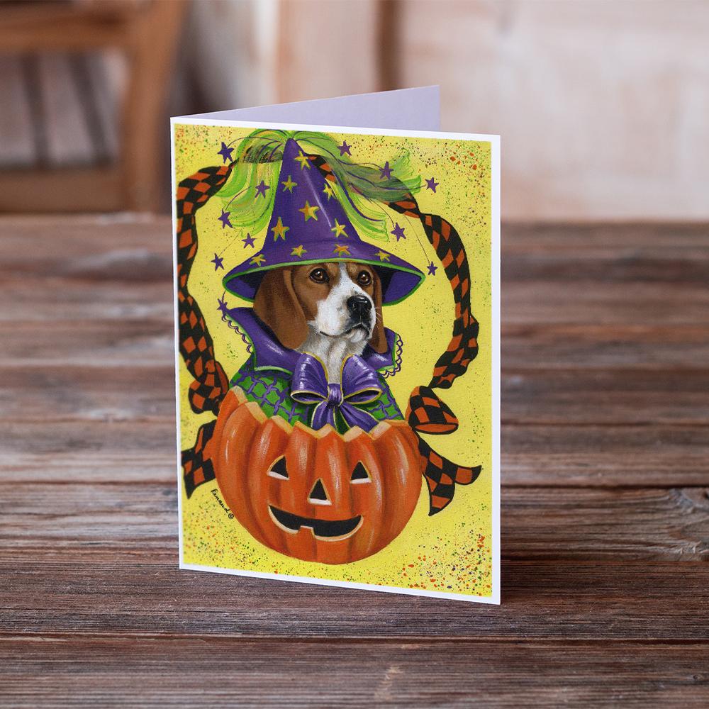 Beagle Halloweenie Greeting Cards Pack of 8 Blank Cards with Envelopes Whimsical A7 Size 5x7