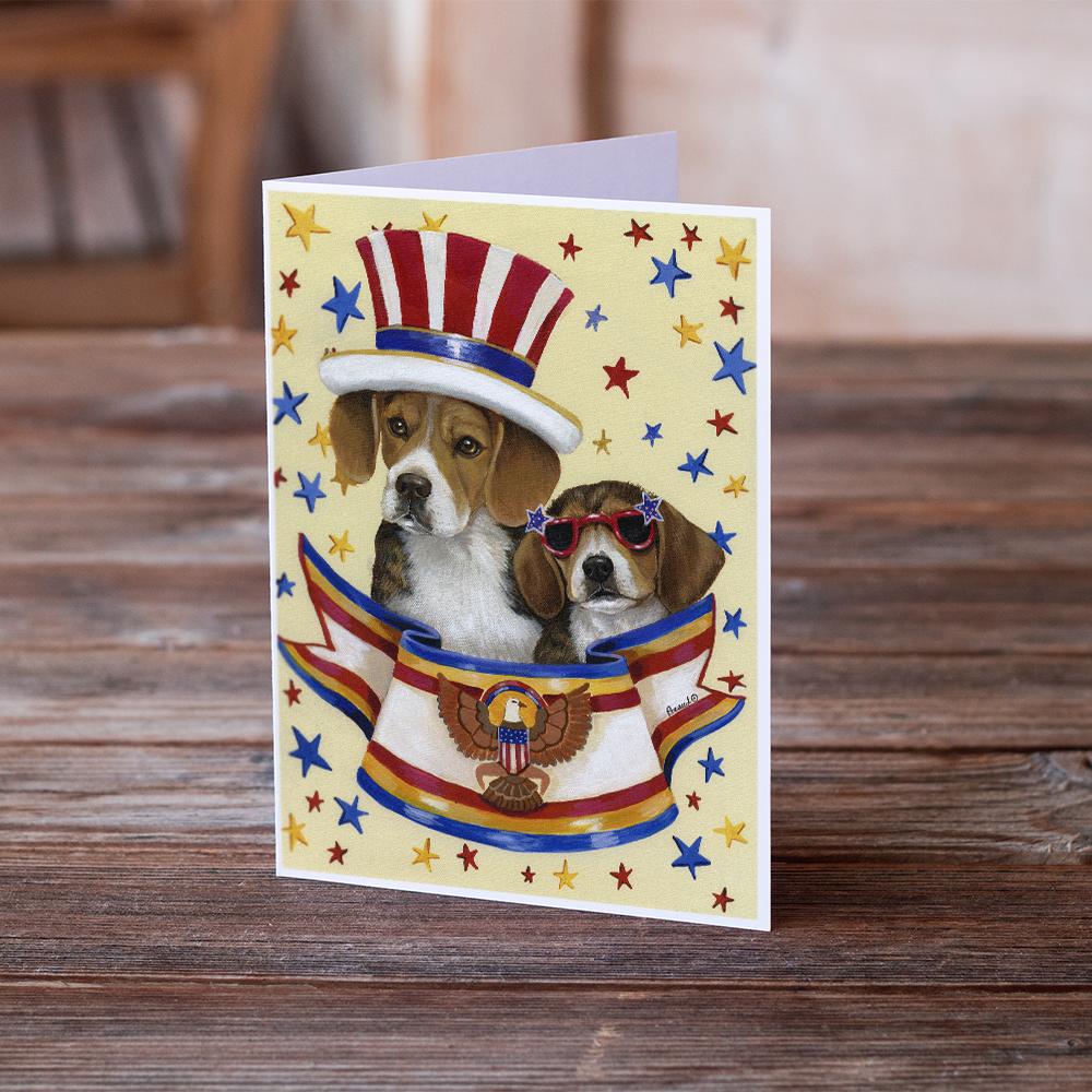 Beagle USA Greeting Cards Pack of 8 Blank Cards with Envelopes Whimsical A7 Size 5x7
