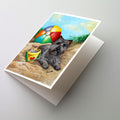 Cairn Terrier At the Beach Greeting Cards Pack of 8 Blank Cards with Envelopes Whimsical A7 Size 5x7