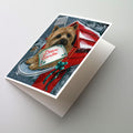 Cairn Terrier Christmas Letter to Santa Greeting Cards Pack of 8 Blank Cards with Envelopes Whimsical A7 Size 5x7