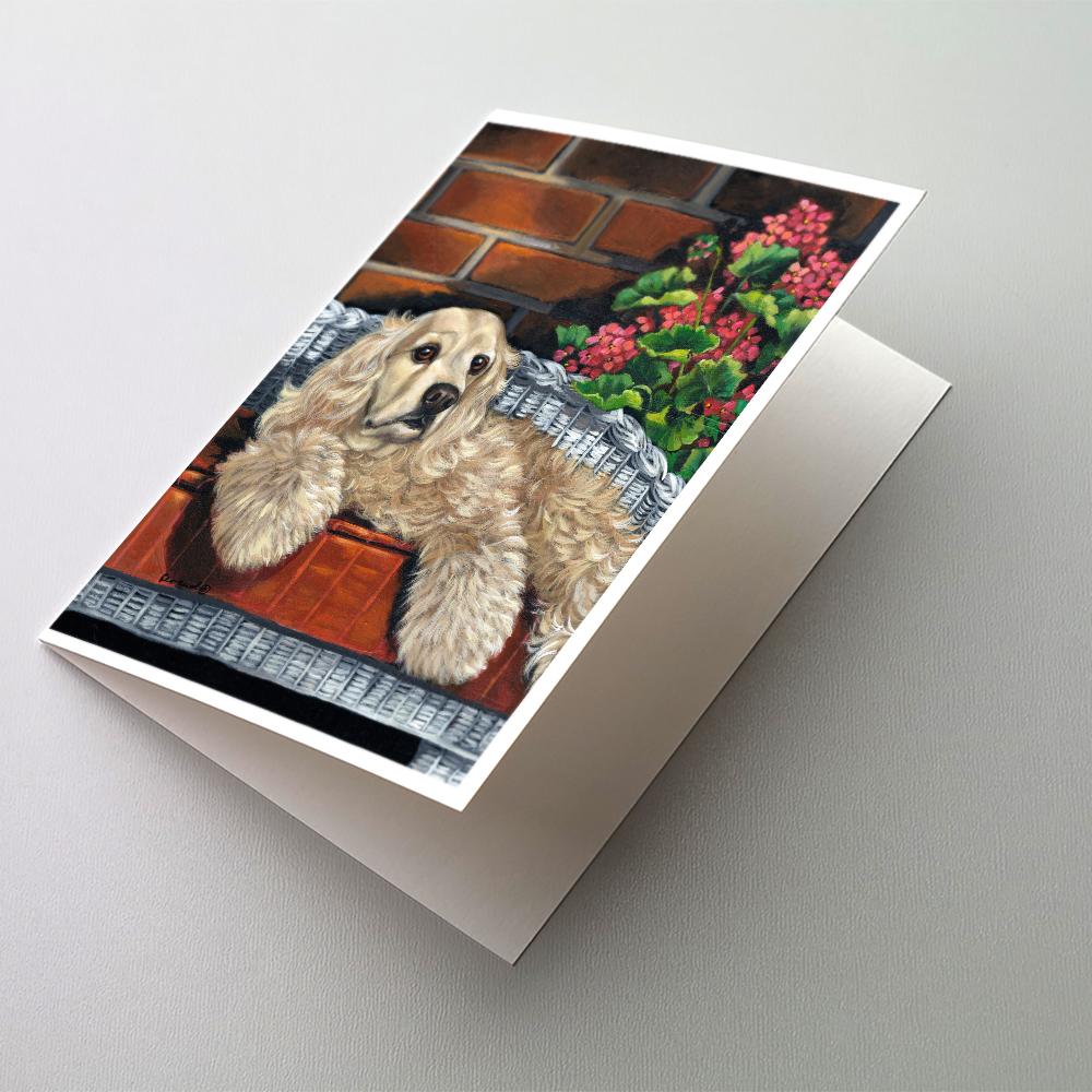 Cocker Spaniel Life is Good Greeting Cards Pack of 8 Blank Cards with Envelopes Whimsical A7 Size 5x7