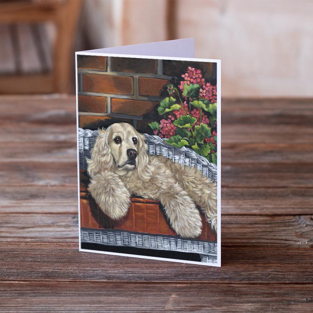 Cocker Spaniel Life is Good Greeting Cards Pack of 8 Blank Cards with Envelopes Whimsical A7 Size 5x7